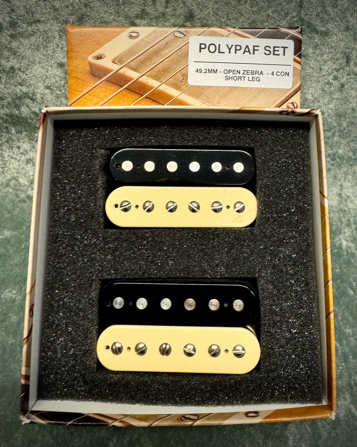 BARE KNUCKLE POLYPAF HB SET - ZEBRA GIBSON SPACED