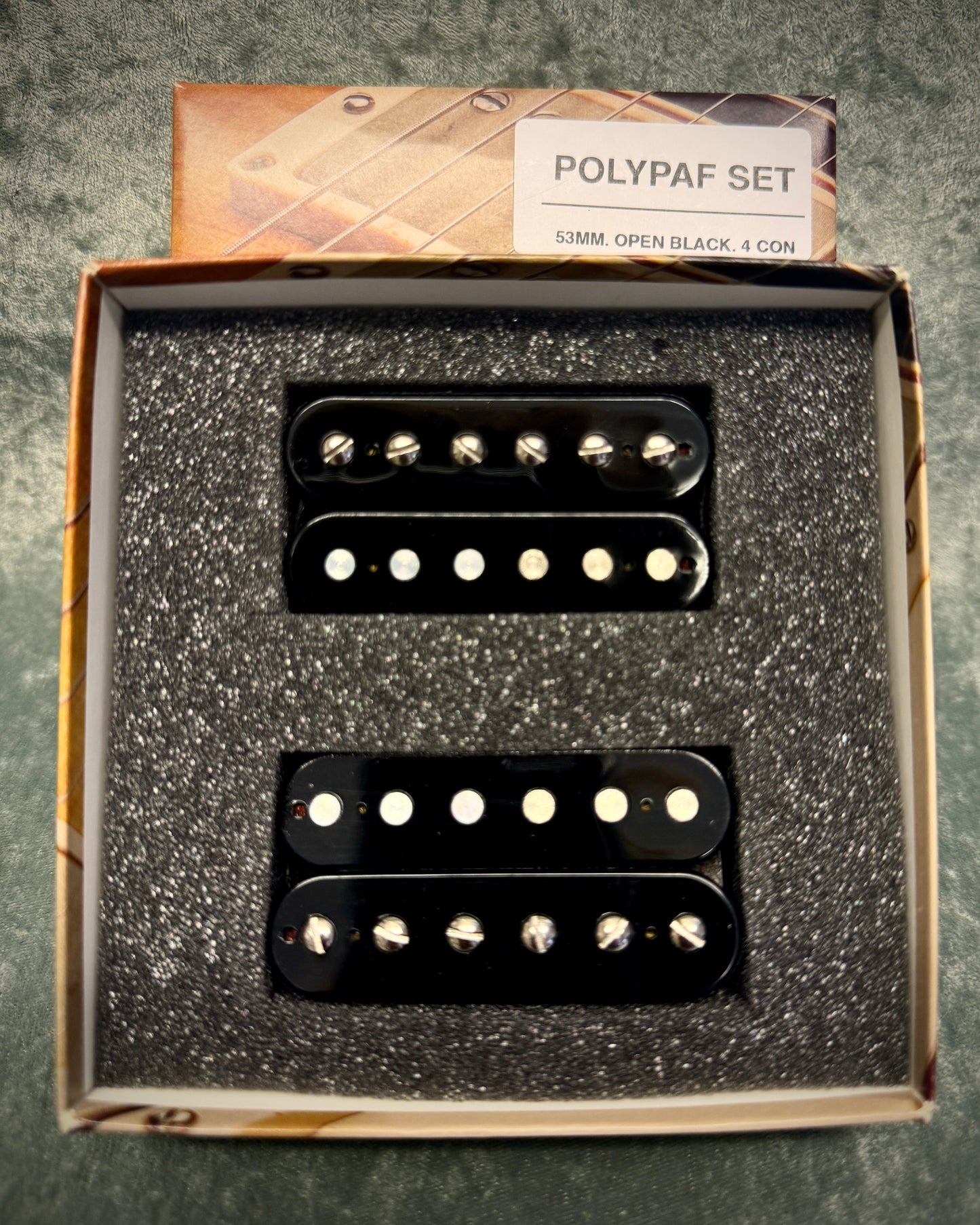BARE KNUCKLE POLYPAF HB SET - BLACK 53mm SPACED
