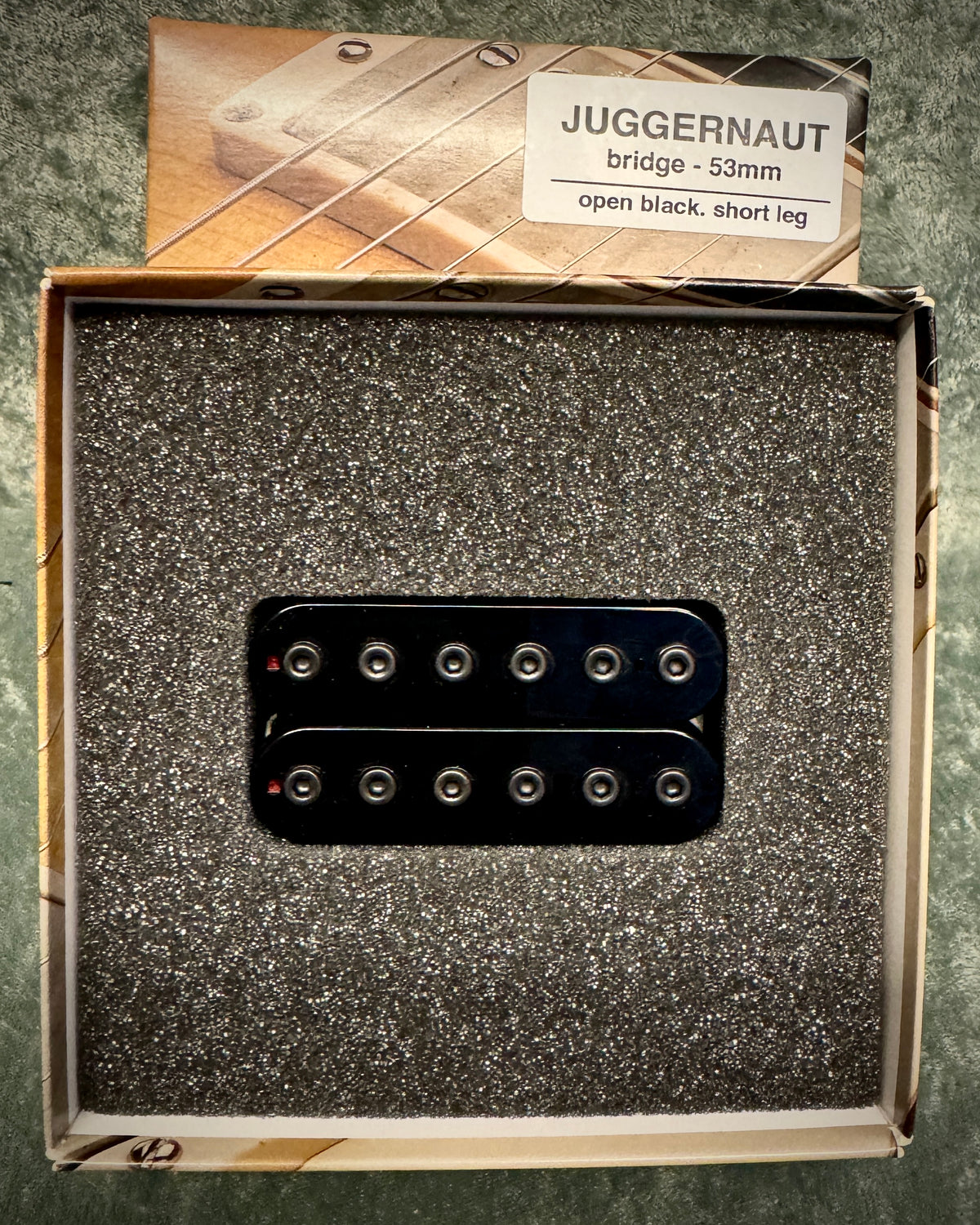 BARE KNUCKLE JUGGERNAUT BRIDGE HB- BLACK 53mm SPACED