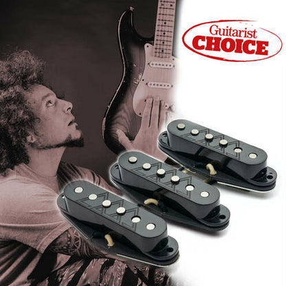 Bare Knuckle Triptych Single Coil strat set - baseplate on bridge/neck