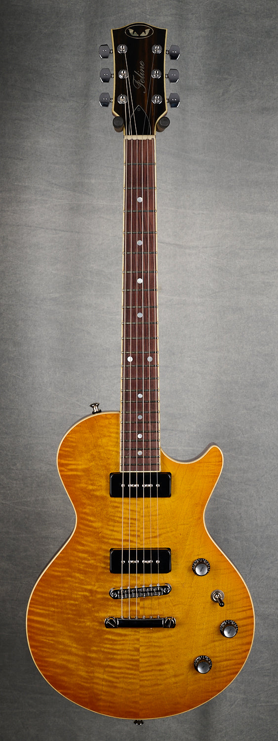 Feline Lion Blues-Cat Mahogany/Maple Cap with BKP P90s