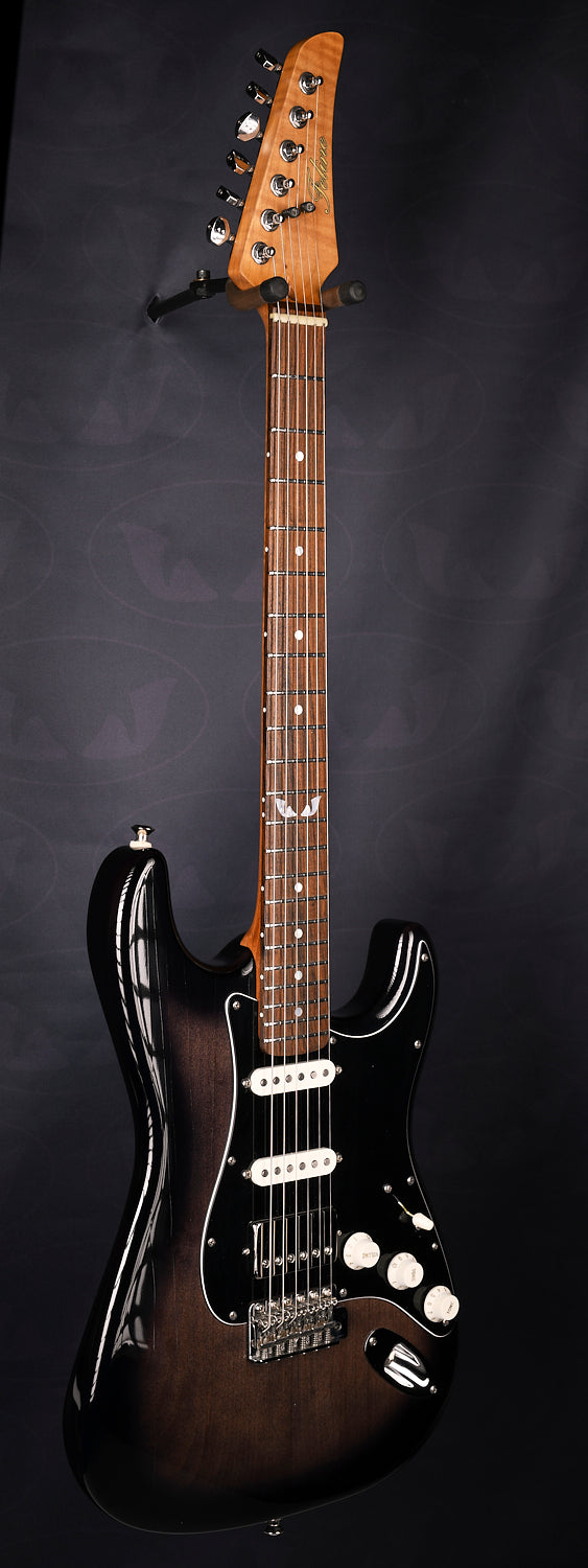 Feline alder S-type roasted maple neck relic charcoal burst