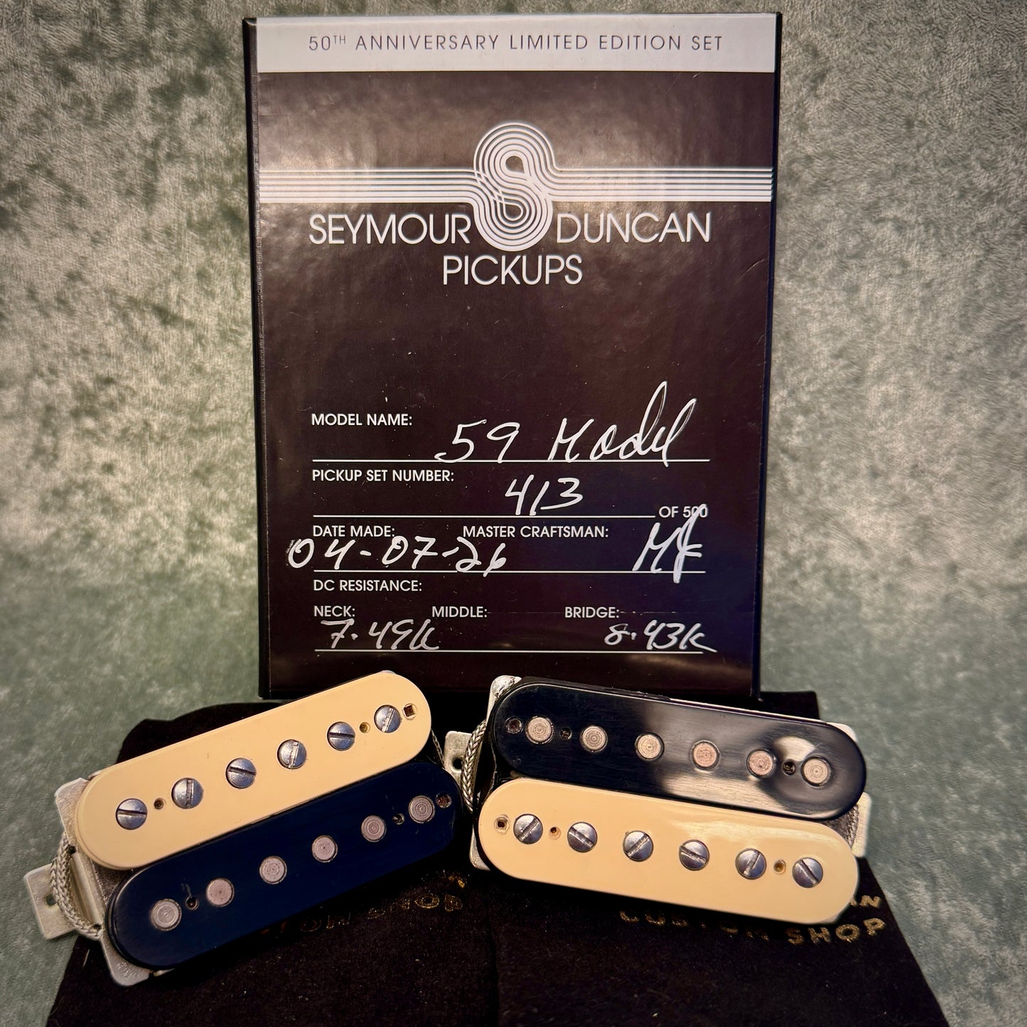 SEYMOUR DUNCAN 50TH ANNIVERSARY SH-1 '59 SET ZEBRA