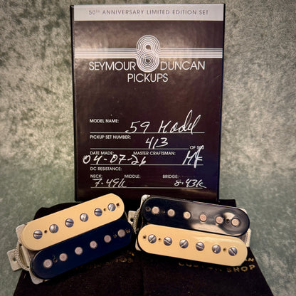 SEYMOUR DUNCAN 50TH ANNIVERSARY SH-1 '59 SET ZEBRA