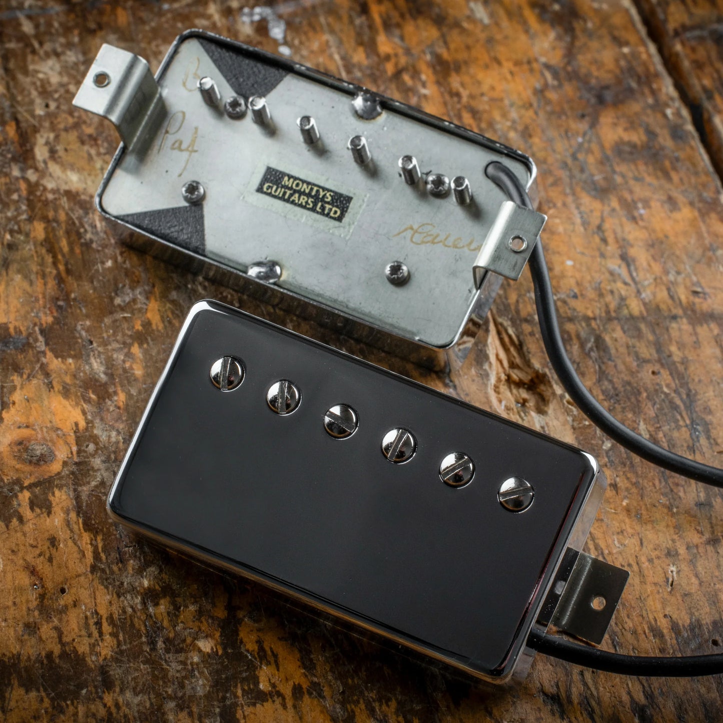 Monty's Original PAF HB Pickup SET - NICKEL COVERS