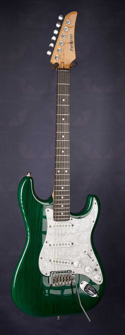 Feline Green STRAT (with LED lights) - SECONDHAND