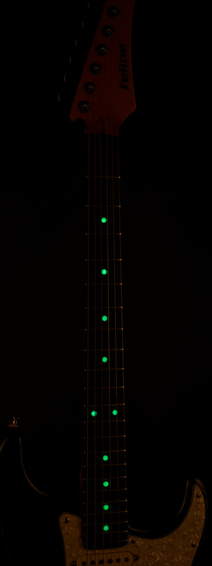 Feline Green STRAT (with LED lights) - SECONDHAND