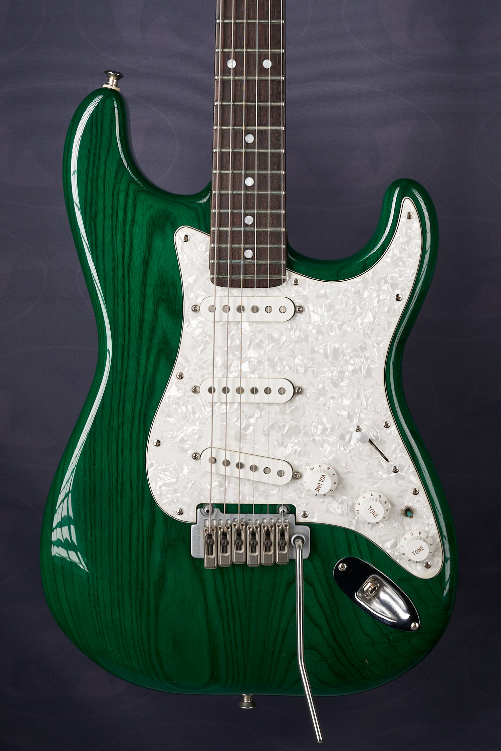 Feline Green STRAT (with LED lights) - SECONDHAND