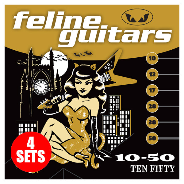 Feline Guitar Strings 10-50 Ten Fifty