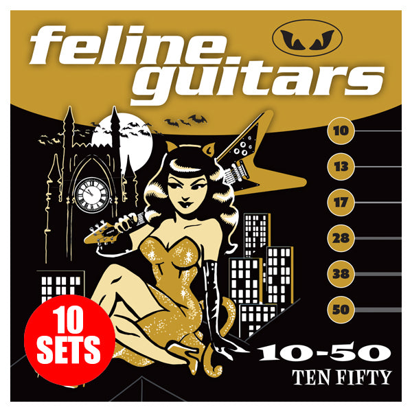 Feline Guitar Strings 10-50 Ten Fifty