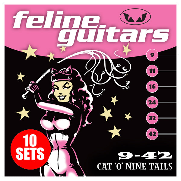 Feline Guitar Strings 9-42 Cat 'O' Nine Tails