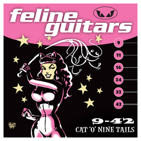 Feline Guitar Strings 9-42 Cat 'O' Nine Tails