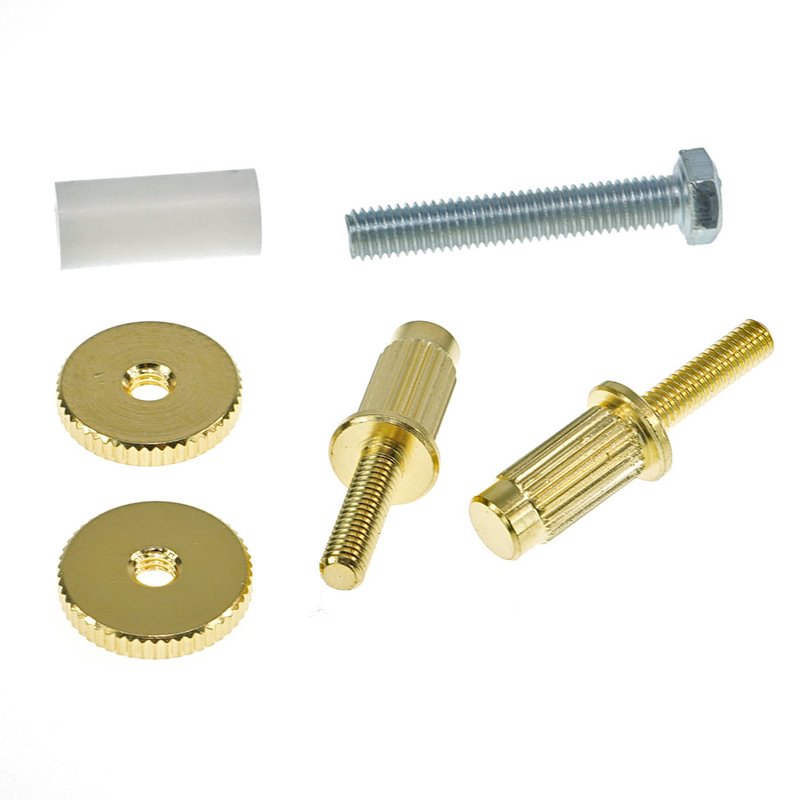 Faber® iNsert-MNG Nashville to '59 ABR converter studs, 7mm/6-32inch, GERMAN BELL BRASS