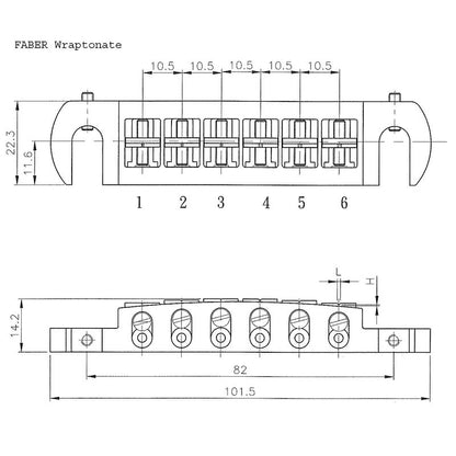 Faber® Wraptonate, Wraparound Tailpiece/Bridge